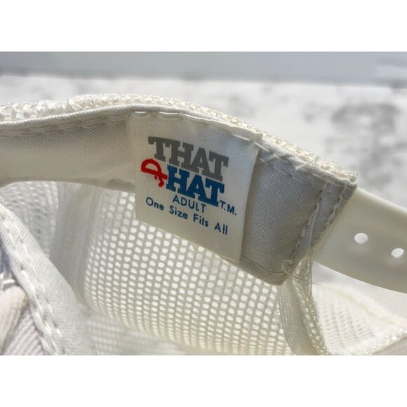 Vintage Carnation Snapback Trucker Hat  Farm Processed Potatoes White 80s - Picture 4 of 10